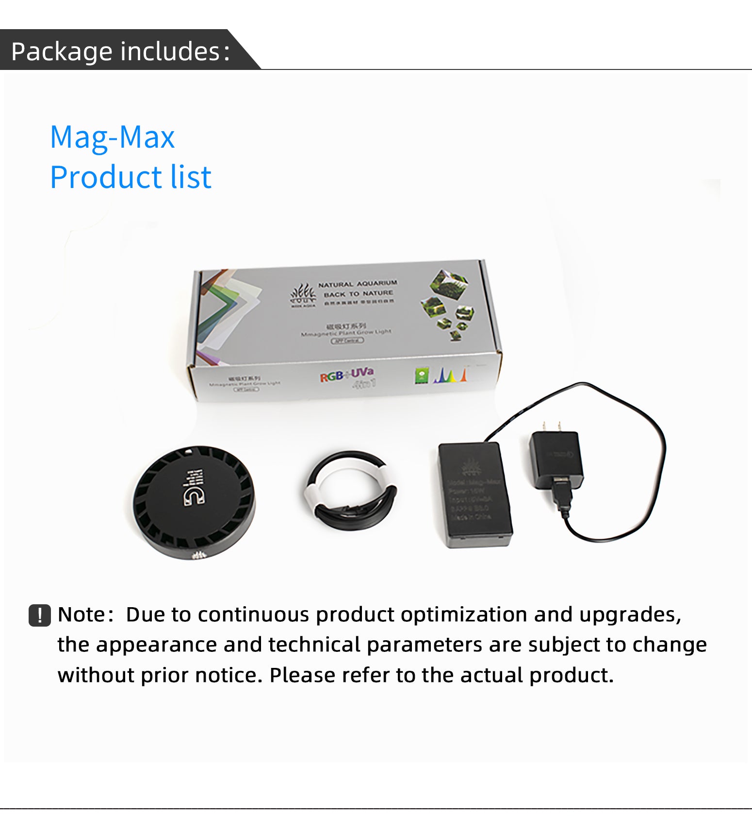Week Aqua USB Magnetic Plant Grow Light Full spectrum LED Ecology Microlandscape light Nano aquarium light