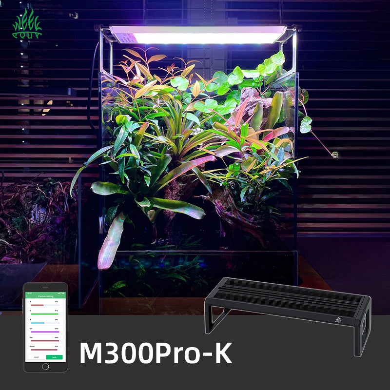 Week Aqua M Series Smart RGB+UV Aquarium LED Light - Full Spectrum Plant Grow Lamp