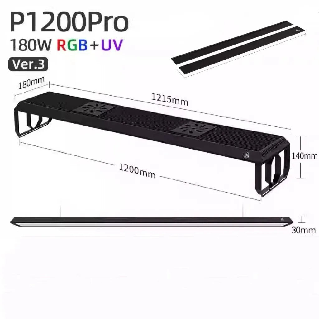 Week Aqua P Series Ver.3 RGB+UV Smart Bluetooth LED Aquarium Light