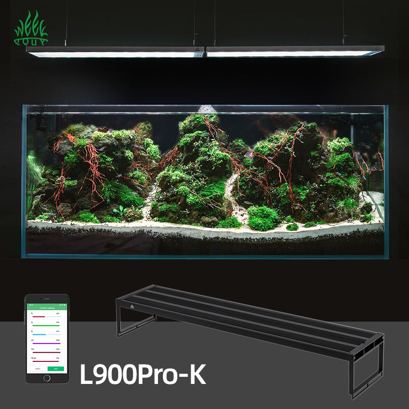 WEEK AQUA L Series Pro RGB+UV Intelligent App Control LED Planted Aquarium Light