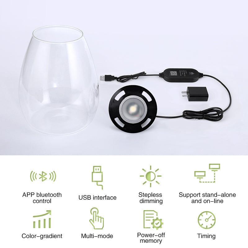 Week Aqua Mini7Pro-O Smart Bluetooth COB LED Microlandscape Plant Light