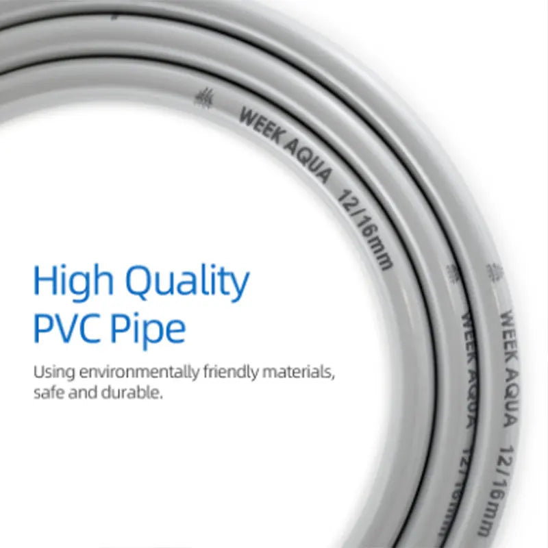 Week Aqua Premium Flexible PVC Aquarium Filter Hose for Canister Filtration Systems