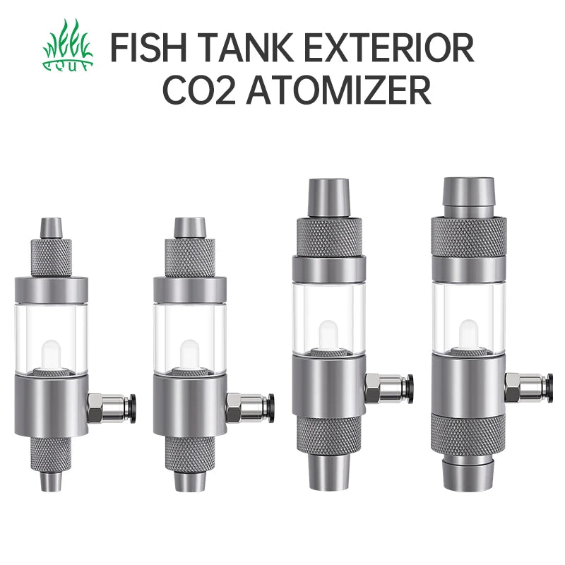 Week Aqua Inline External CO2 Atomizer - High Efficiency Diffuser for Planted Aquariums