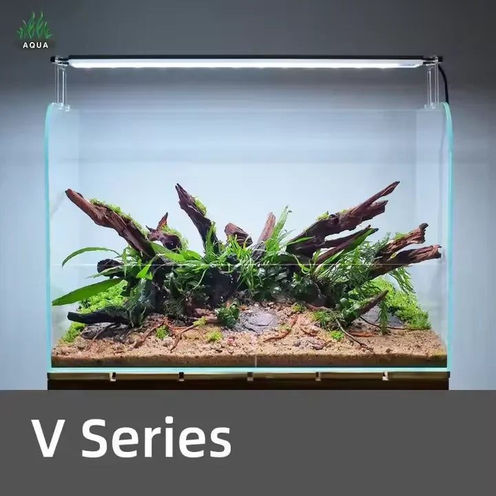 Week Aqua V Series RGB+W Full Spectrum Bracket LED Aquarium Light for Planted Tanks