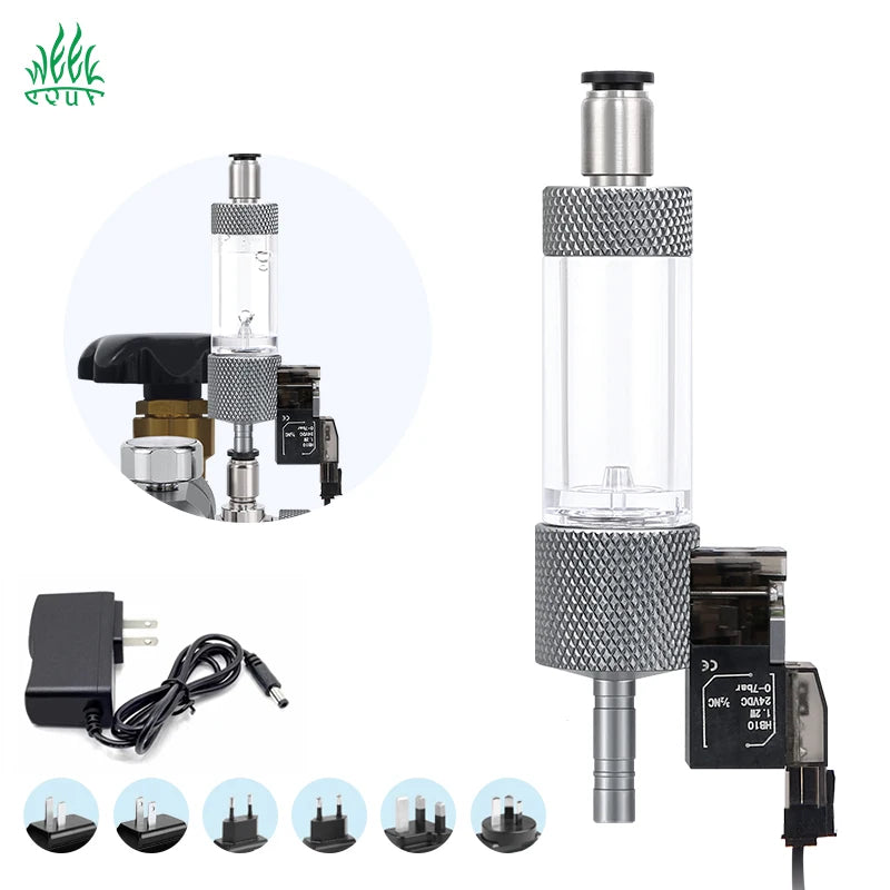 Week Aqua 24V Smart CO2 Solenoid Valve for Planted Aquariums - Precision Pressure Control