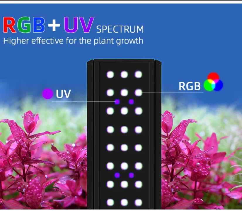 Week Aqua M Series Pendant Style Smart Bluetooth RGB+UV LED Hanging Aquarium Light