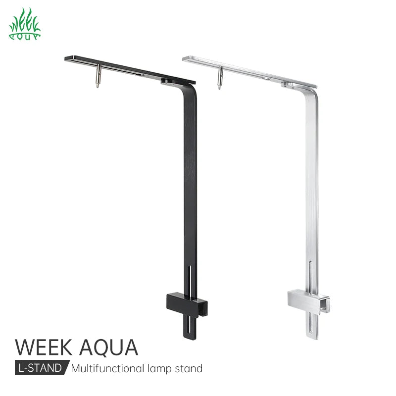 Week Aqua Aluminum Single Arm Aquarium Light Bracket - Adjustable Suspension Mount for Planted Tanks