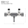 Week Aqua Aquarium CO2 Valve Splitter Multi-Way Distributor Regulator with 2-Way Needle Outlets