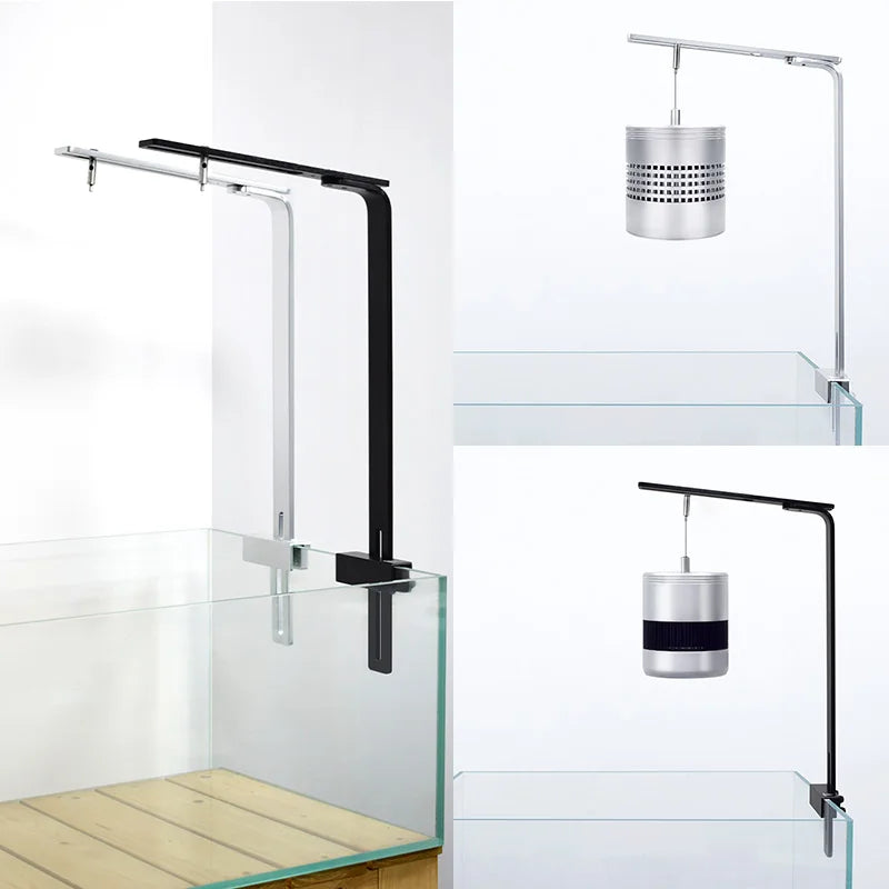 Week Aqua Aluminum Single Arm Aquarium Light Bracket - Adjustable Suspension Mount for Planted Tanks