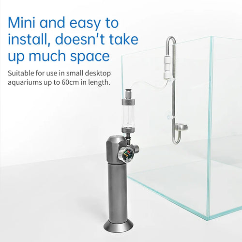 Precision Mini CO2 Regulator for Planted Aquariums - Stable & Durable Aluminum System
