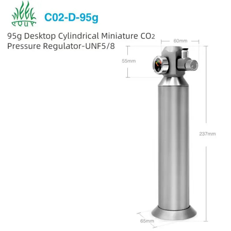 Precision Mini CO2 Regulator for Planted Aquariums - Stable & Durable Aluminum System
