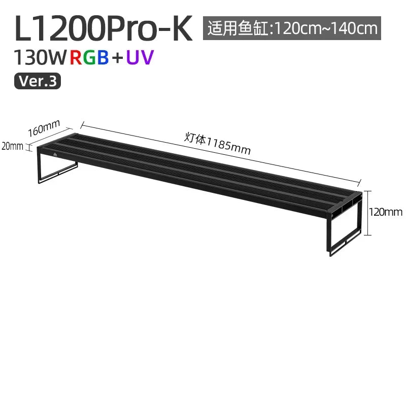 WEEK AQUA L Series Pro RGB+UV Intelligent App Control LED Planted Aquarium Light