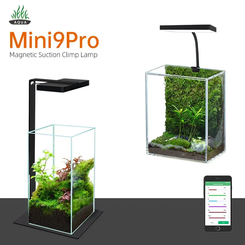 Week Aqua Mini9Pro Smart Bluetooth RGB+UV LED Nano Aquarium & Terrarium Light
