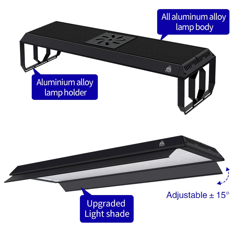 Week Aqua P Series Ver.3 RGB+UV Smart Bluetooth LED Aquarium Light