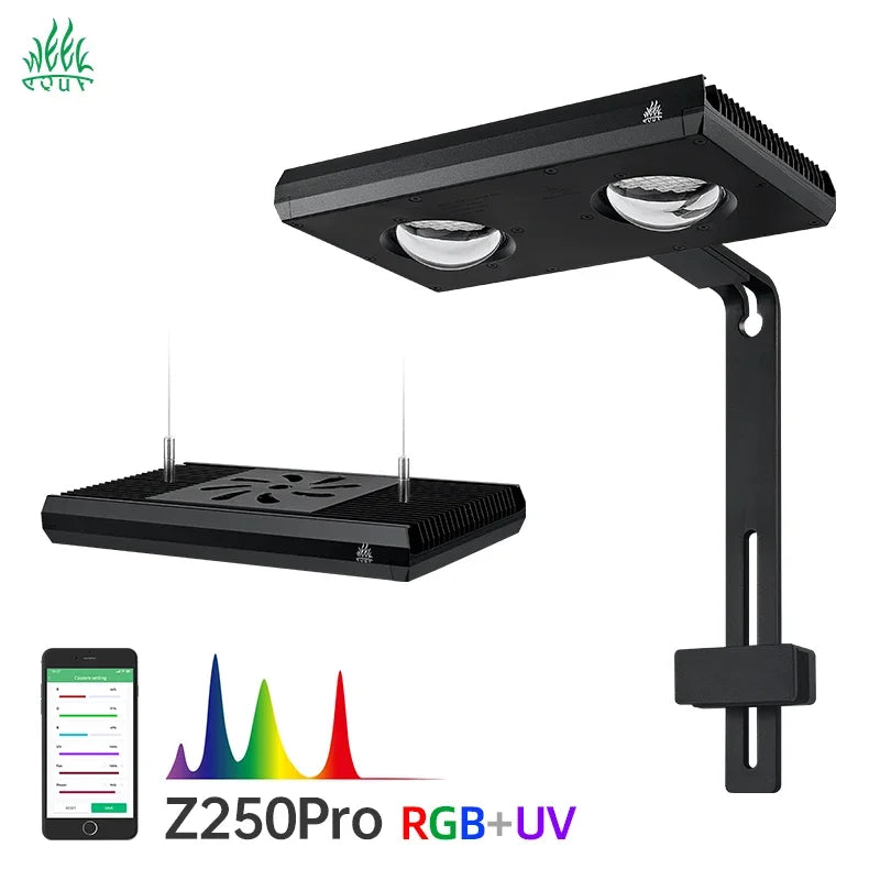 Week Aqua Z250 Pro Smart Full Spectrum LED Aquarium Light for 45-60cm Planted Tanks