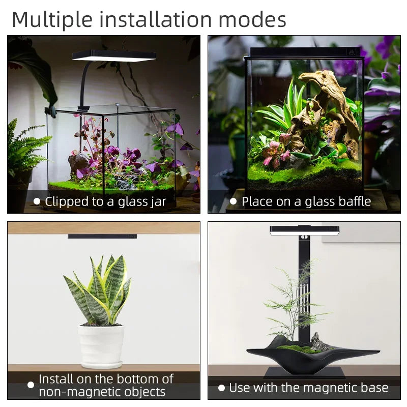 Week Aqua Mini9Pro Smart Bluetooth RGB+UV LED Nano Aquarium & Terrarium Light