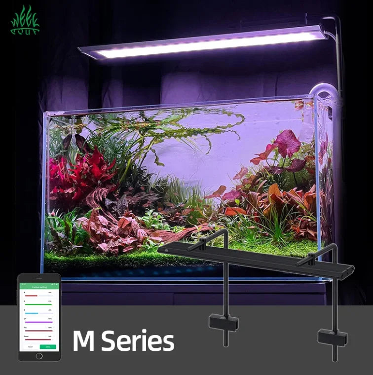 Week Aqua M Series Pendant Style Smart Bluetooth RGB+UV LED Hanging Aquarium Light