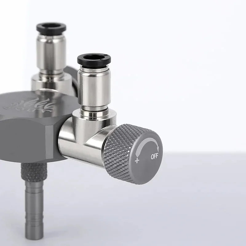 Week Aqua Aquarium CO2 Valve Splitter Multi-Way Distributor Regulator with 2-Way Needle Outlets
