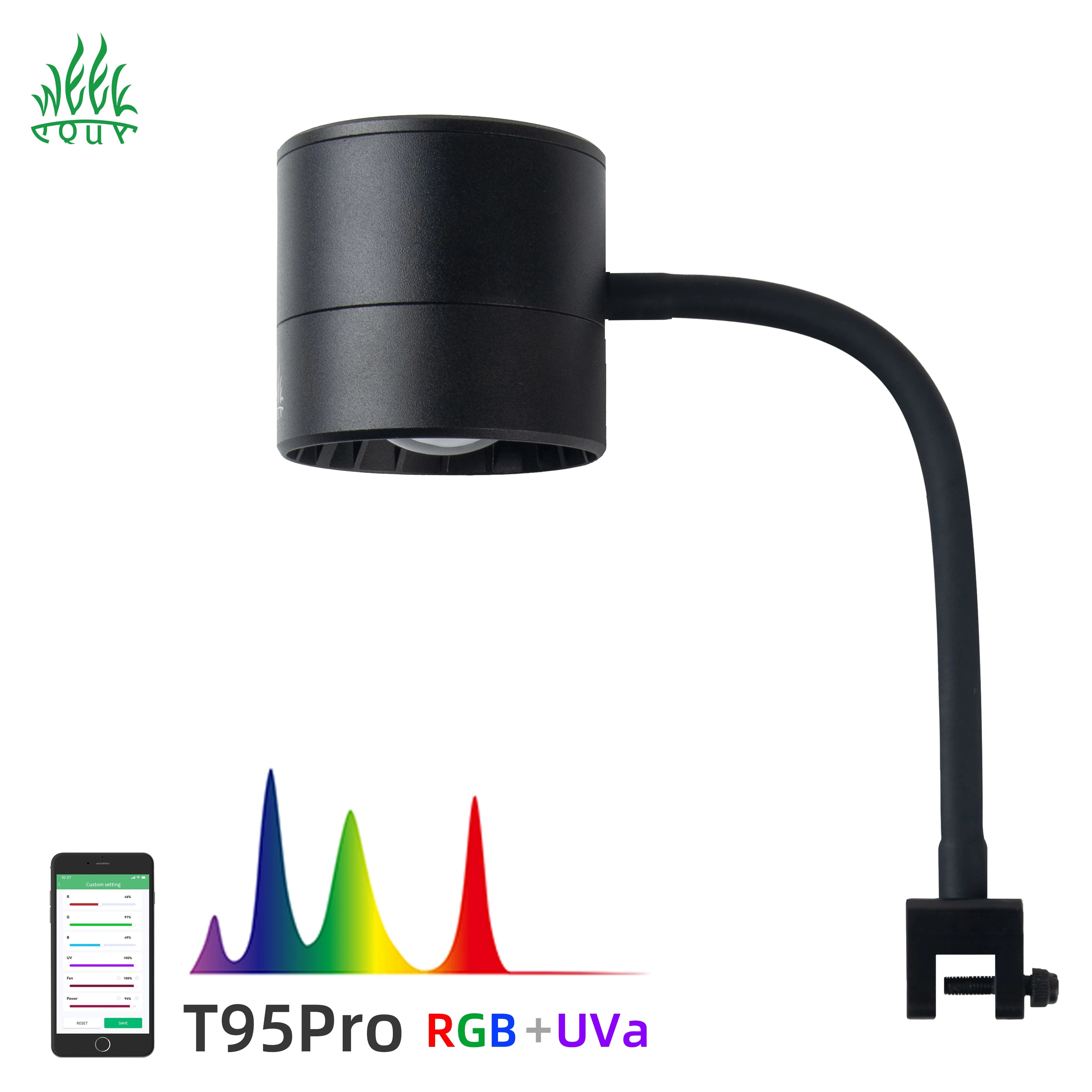 Transform Your Aquarium With Week Aqua T95 Pro Full Spectrum Bluetooth LED Lighting System