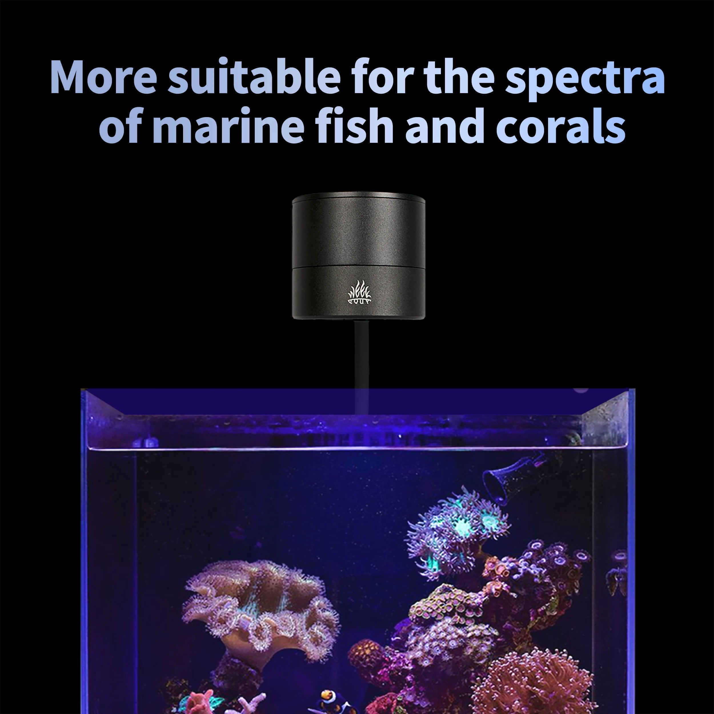 Week Aqua T95Sea Full Spectrum LED Light For Stunning Coral Growth And Color