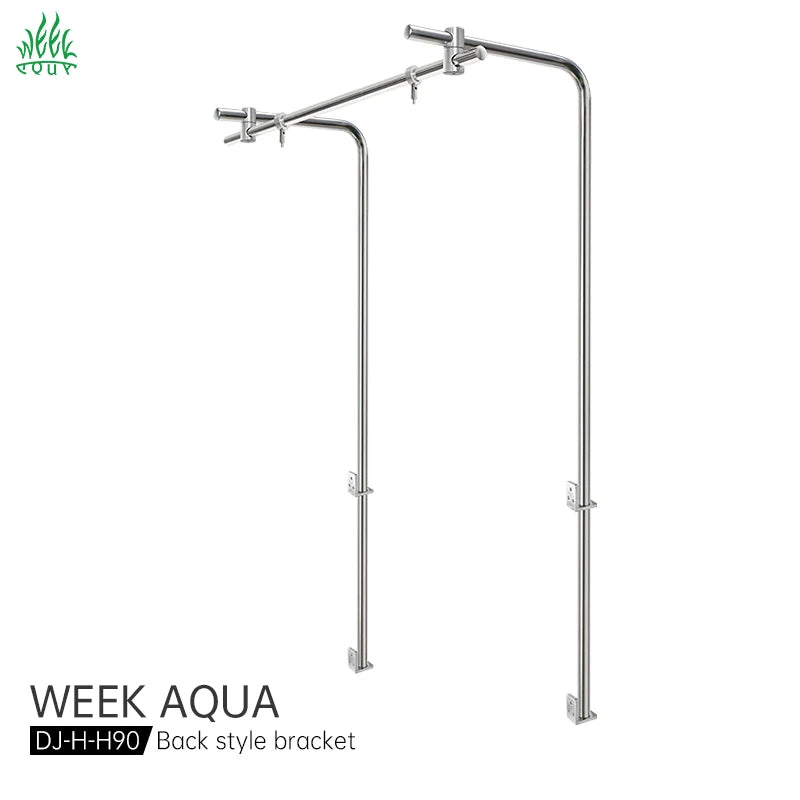 Week Aqua Premium Back-Hanging Stainless Steel Aquarium Light Stand Series DJ-H