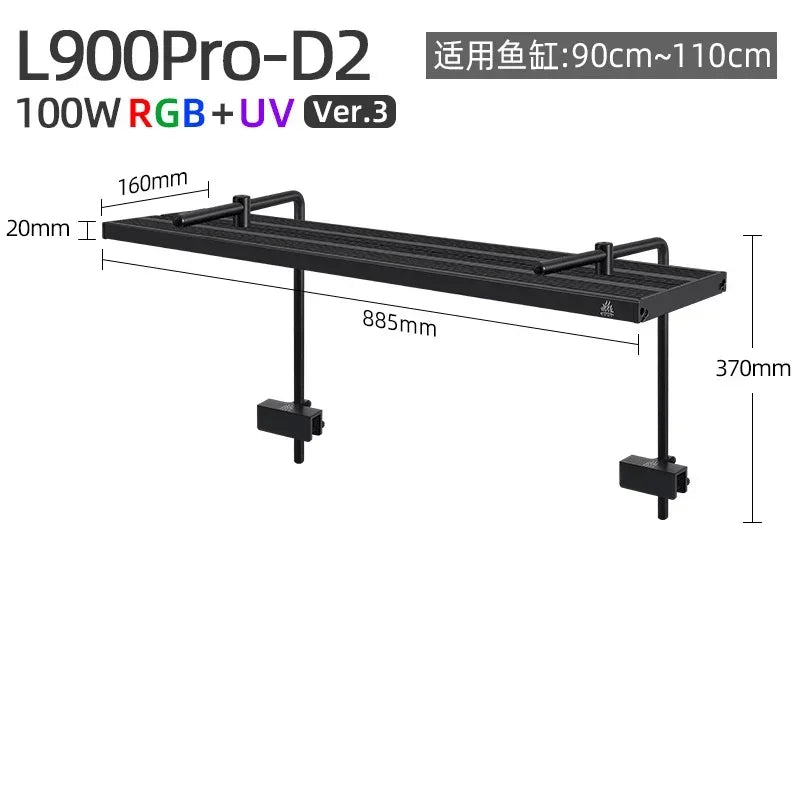 WEEK AQUA L Series Pro RGB+UV Intelligent App Control LED Planted Aquarium Light