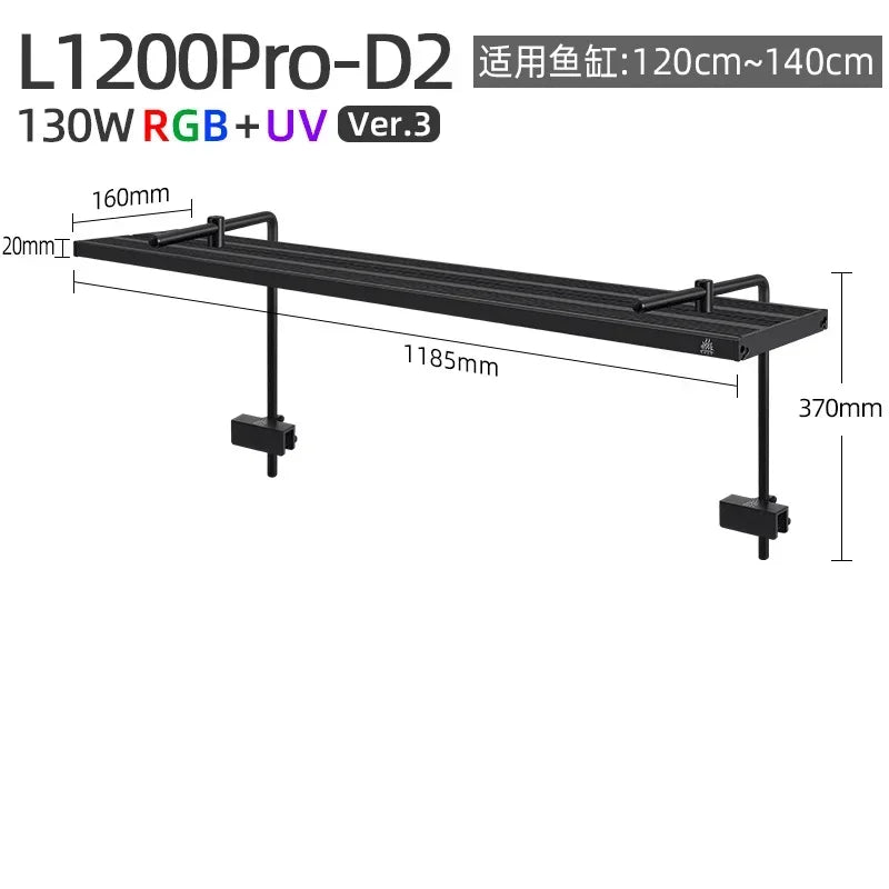 WEEK AQUA L Series Pro RGB+UV Intelligent App Control LED Planted Aquarium Light
