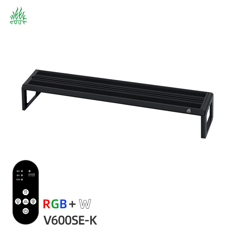 Week Aqua V Series RGB+W Full Spectrum Bracket LED Aquarium Light for Planted Tanks