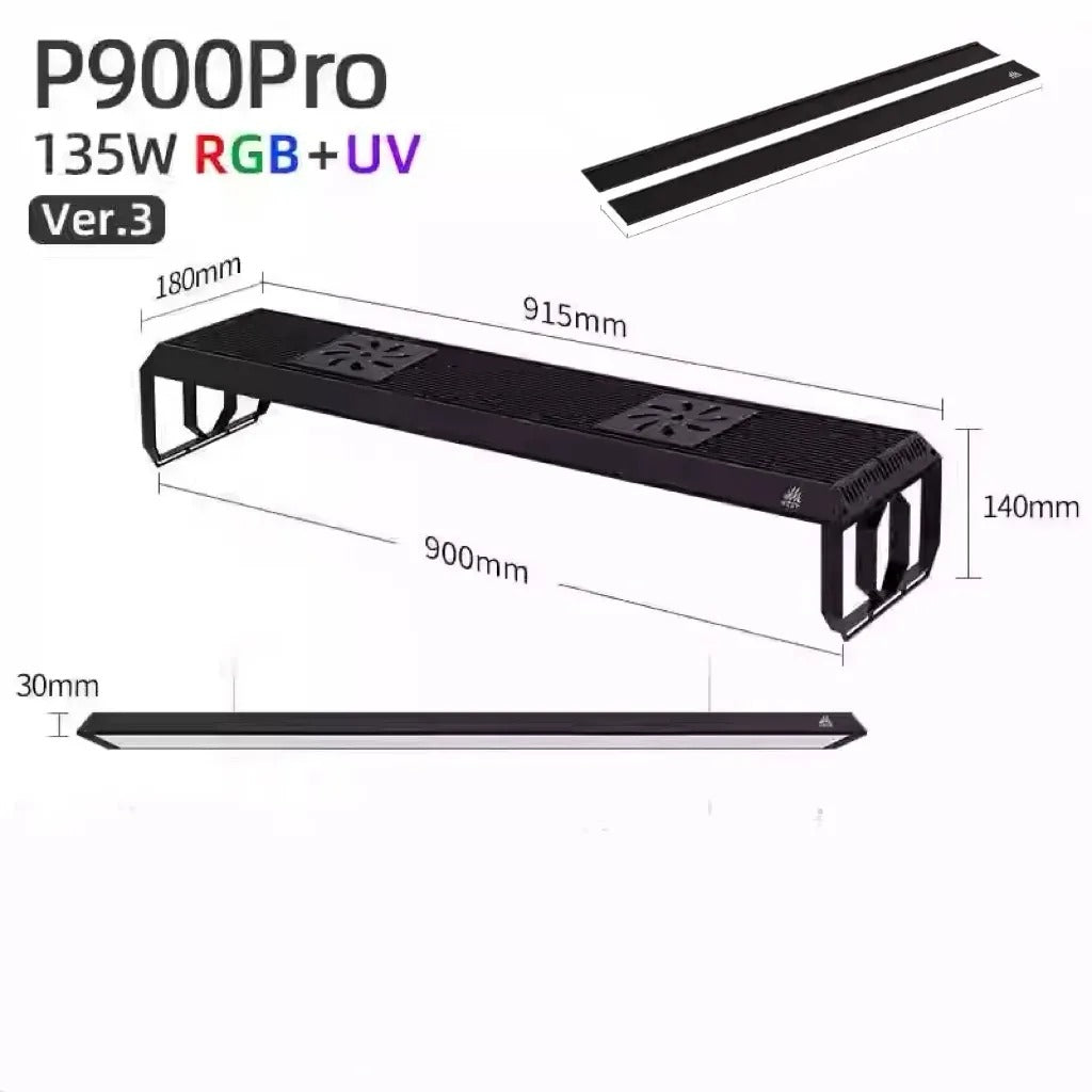 Week Aqua P Series Ver.3 RGB+UV Smart Bluetooth LED Aquarium Light