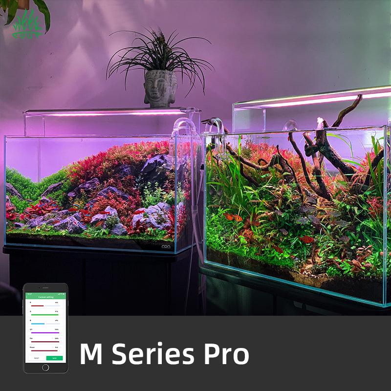 Week Aqua M Series Smart RGB+UV Aquarium LED Light - Full Spectrum Plant Grow Lamp